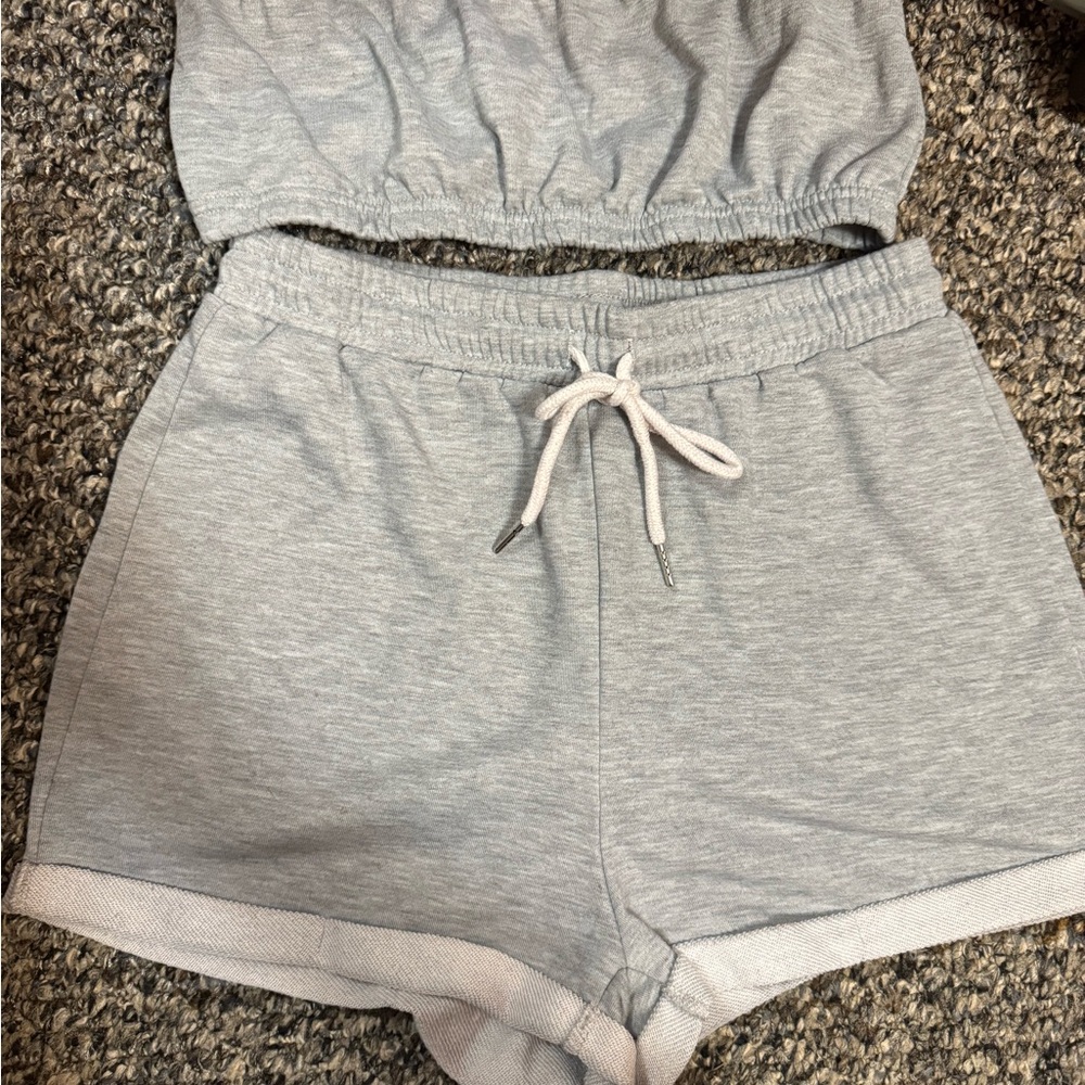 SHEIN Light Gray Knit Top